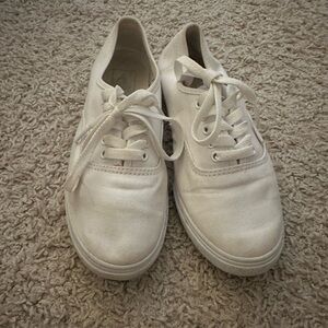 Classic White Lace-Up Sneakers